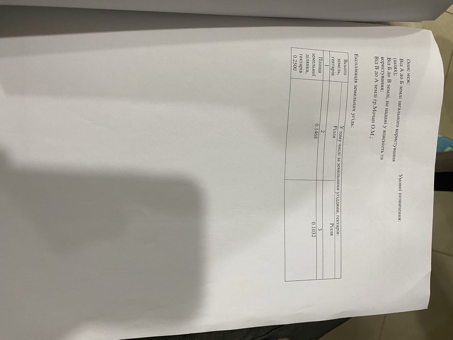 Продам земельну ділянку 0.25 гектарів ОСГ в с. Павшино (біля Мукачева)