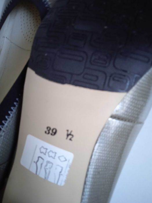 czółenka, buty damskie, skóra, 40