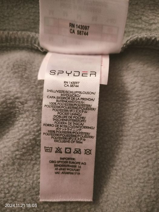 Kurtka dziecięca SPYDER