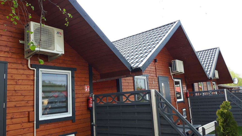 Wakacje nad morzem domki ogrzewane-klimatyzacja Rusinowo k Jarosławca