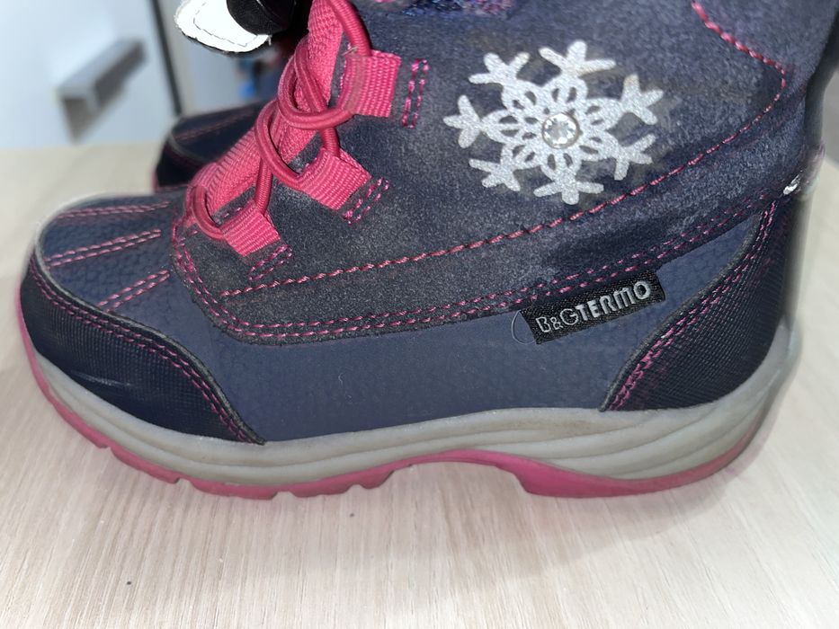 Термо черевики для дівчат B&G Termo R22-1/0120 у чудовому стані 27 р