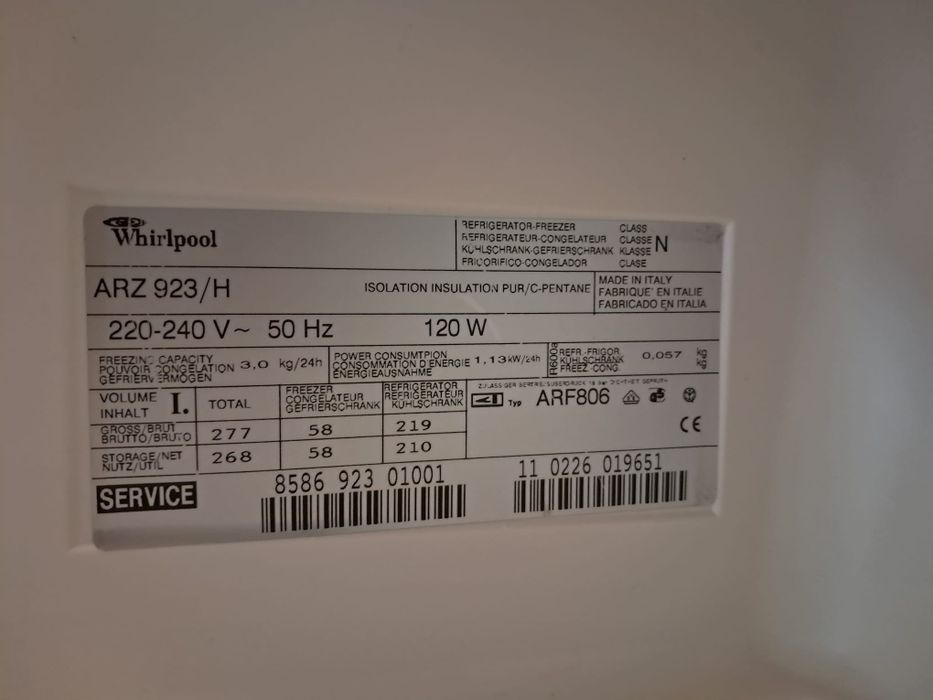 Frogorifico Whirlpool
