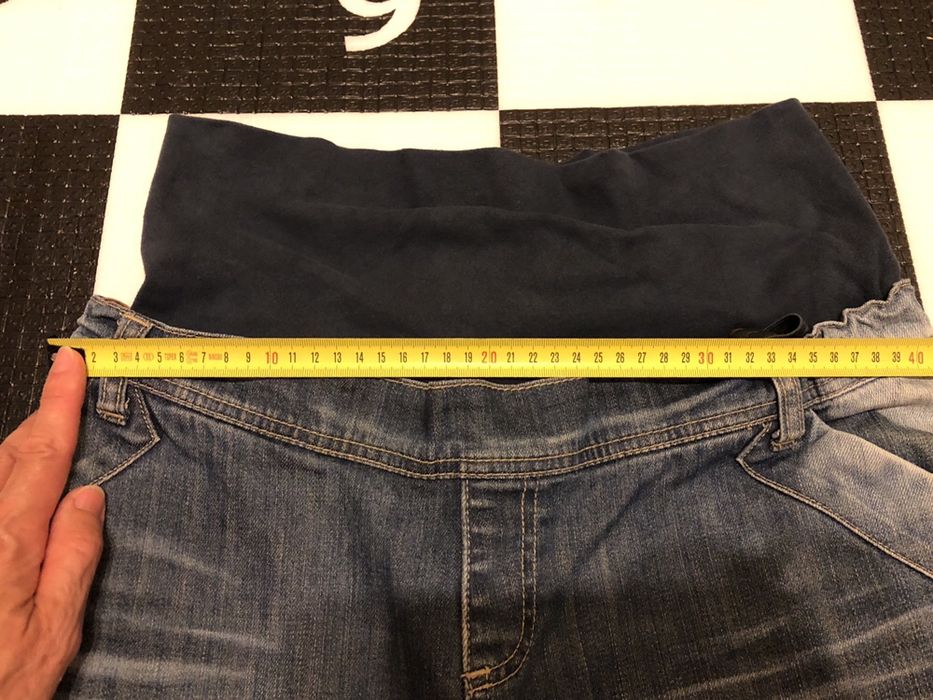 Spodnie ciążowe, jeans niebieski, marki Noppies Maternity, r. 40