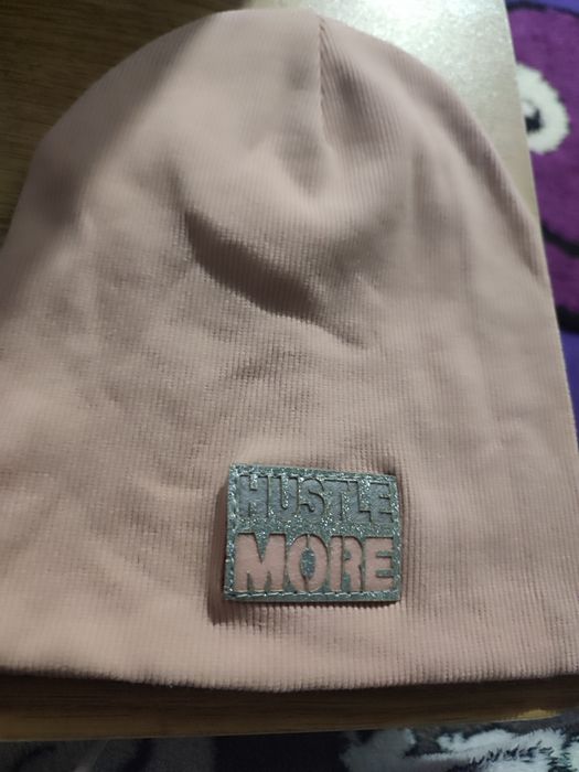 Шапка рубчик весна осень розовая