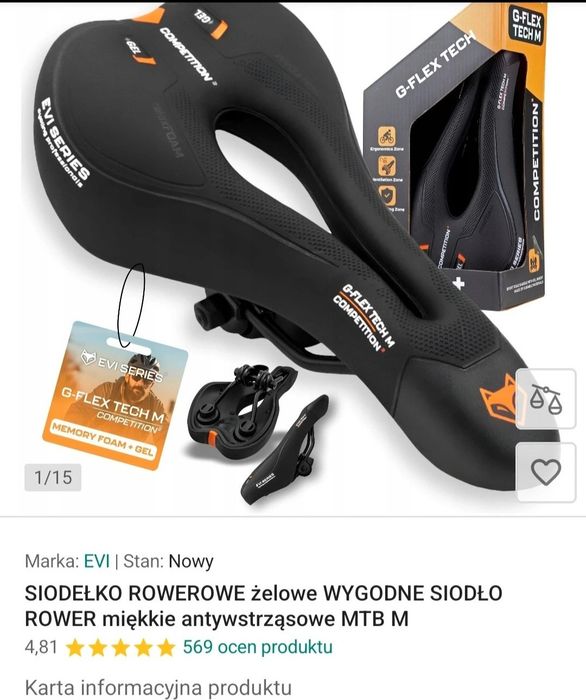 Siodełko rowerowe