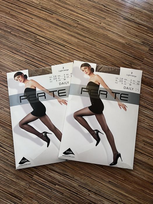 Rajstopy 15 DEN rozmiar 2/M 2 sztuki.