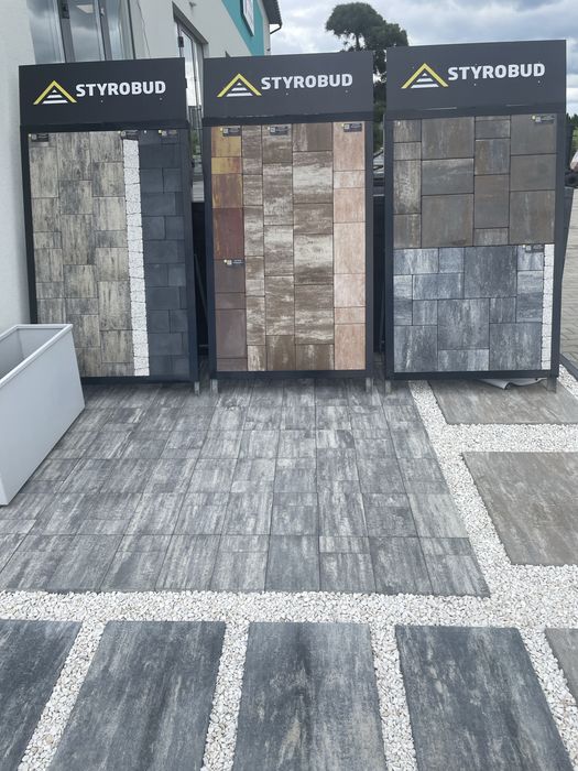 Kostka brukowa resto Styrobud  szara perla