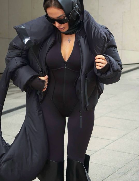 Комбінезон з імітацією корсету з утепленням і без на блискавці