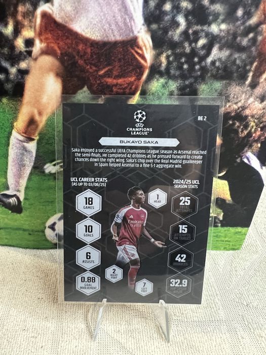 Match Attax Black Edge edition Bukayo Saka Arsenal BE2