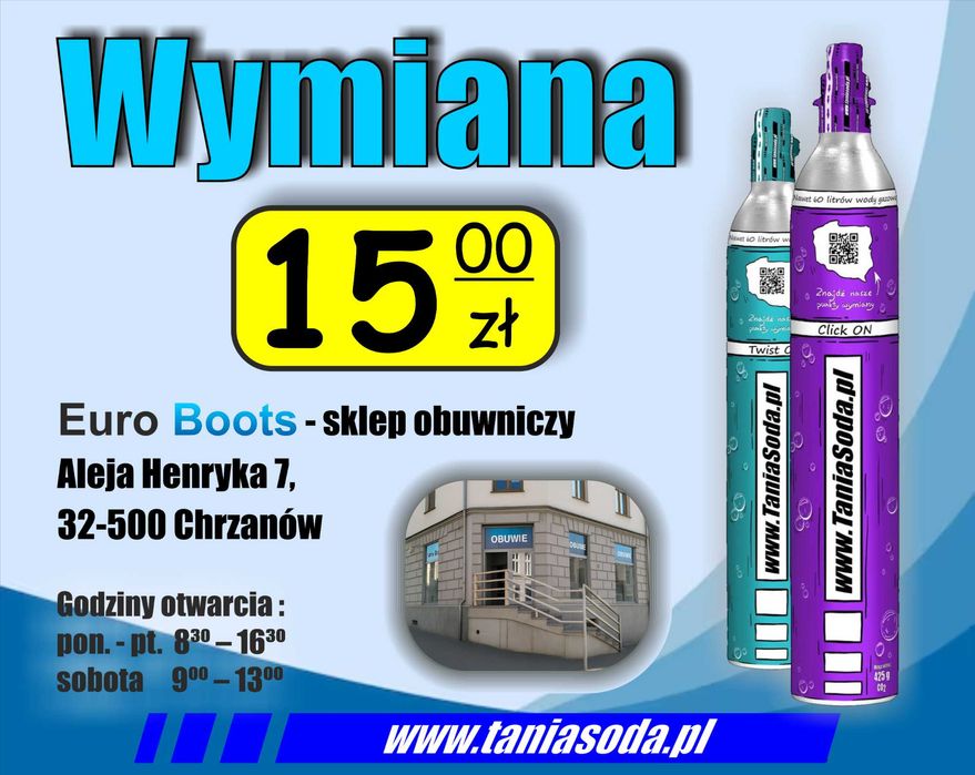 Gaz Soda CO2 425g do saturatorów Stream quick on twist on connect