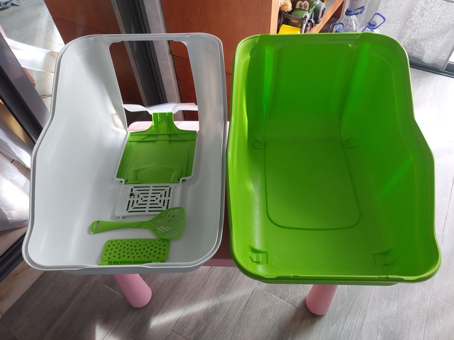 Wc gato XXL (70x50x50) fechado com portas oscilante