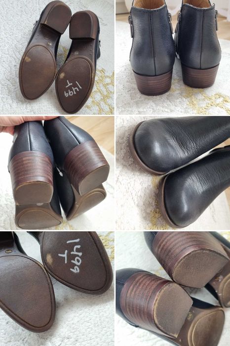 Skórzane botki damskie Basel Bootie od Lucky Brand rozmiar 37,5