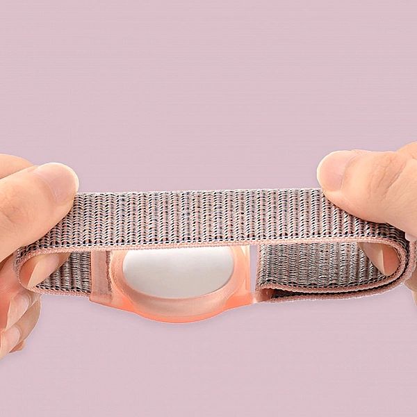 Pasek Tech-Protect Nylon dla dzieci na Apple AirTag - różowy