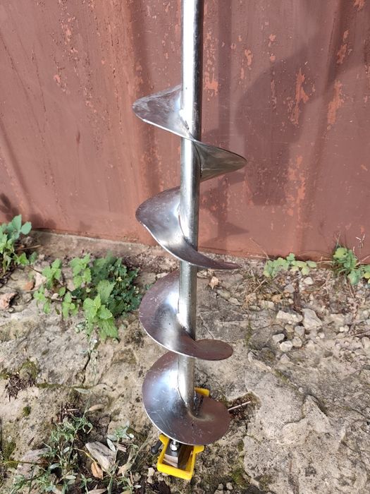 Ледобур, бур для зимней рыбалки, нержавеющая сталь