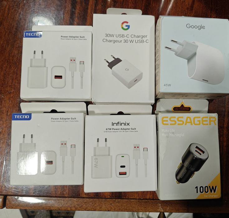 Зарядки до телефонів Oneplus/Realme/Oppo,Xiaomi,Honor,Vivo,Pixel,lnfinix,Tecno.