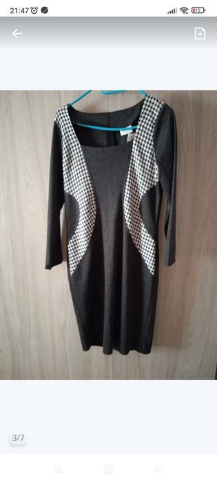 Czarna Elegancka sukienka rozmiar 40, nowa, dopasowująca