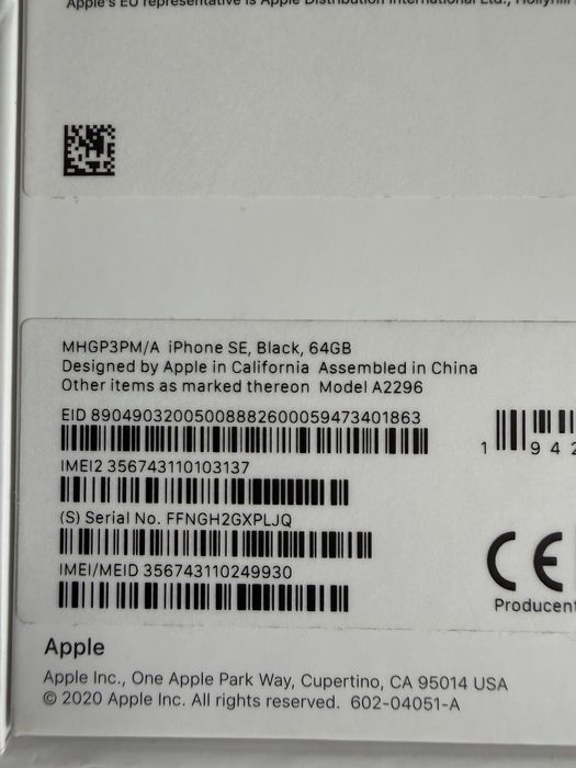 Iphone SE 2022 64gb