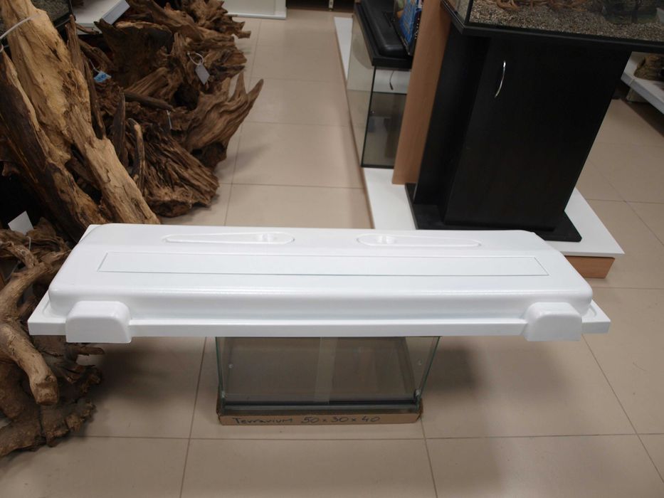 Pokrywa do akwarium prosta Biała 120x40 T82x30W