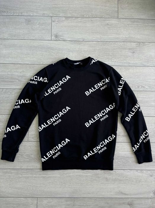 Balenciaga Paris S С розмір Баленсіага Париж світшот чорна кофта светр