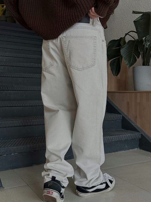 Чоловічі бежеві baggy джинси широкого крою