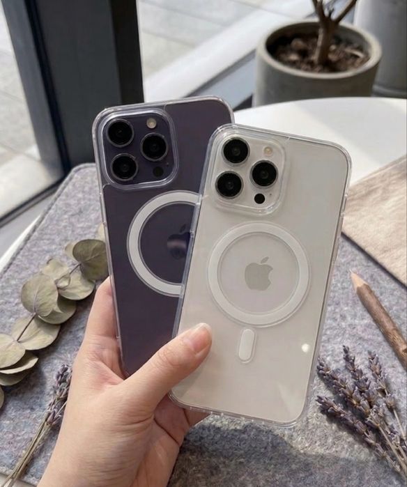 Capa Transparente Magnética para iPhone (Compatível com MagSafe)