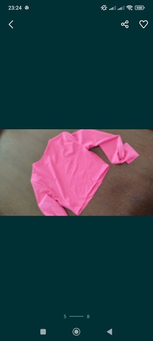Bluzka top XS 34 różowy bluzeczka