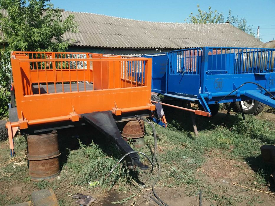 Трап тележка для КРС с деревянным полом