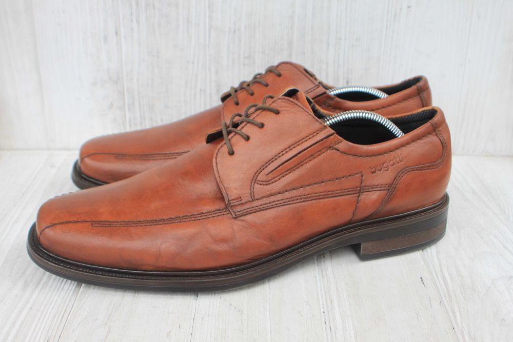 Широкі туфлі Bugatti шкіра Німеччина 46р туфли