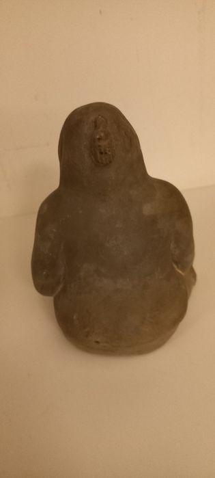 Escultura de esquimó em pedra