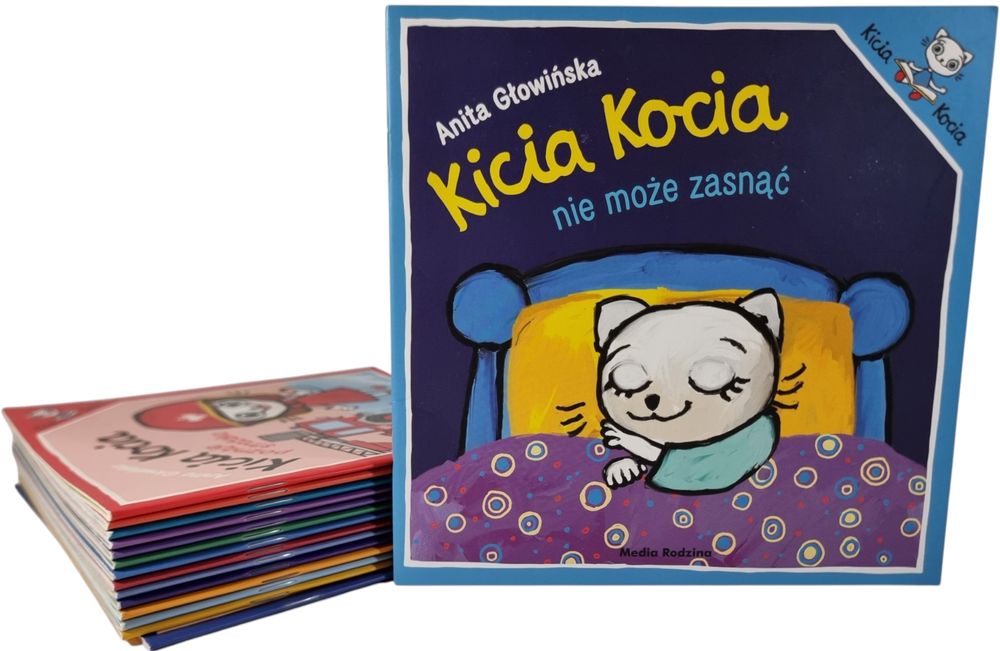 Kicia Kocia / zestaw 15 książek dla dzieci / w przedszkolu na rowerze