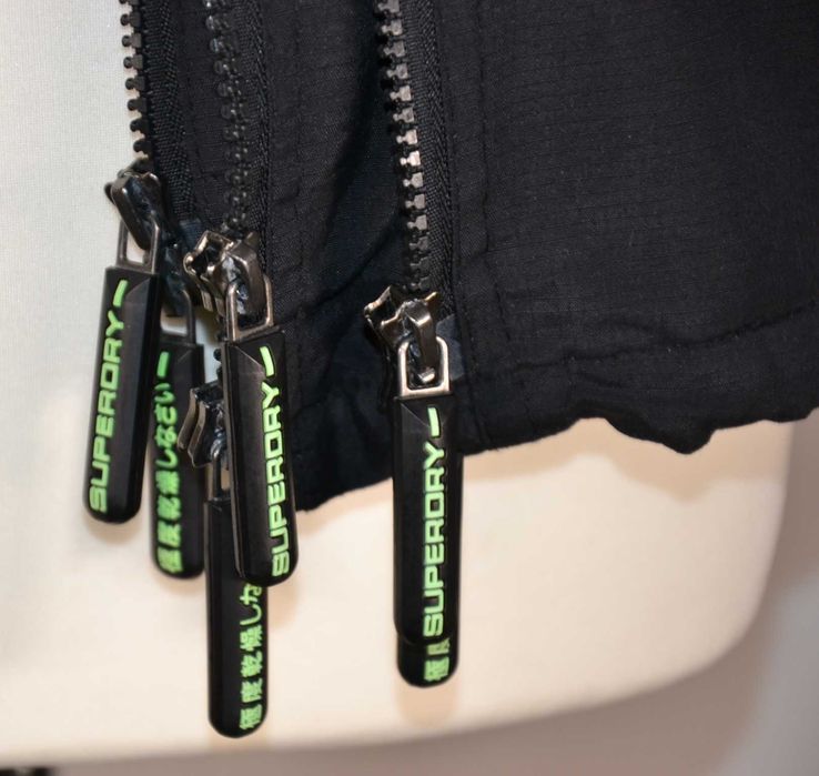 SUPERDRY Windcheater Kurtka Damska M Oryginalna Super Stan Kaptur