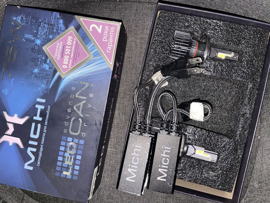 Світлодіодні LED лампи 12-24V 75W MICHI MI LED Can H4 Hi/Low 5500K