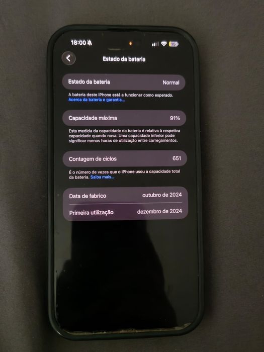 iPhone 16 Pro Max, 256GB Titânio Preto – Como Novo + Capa