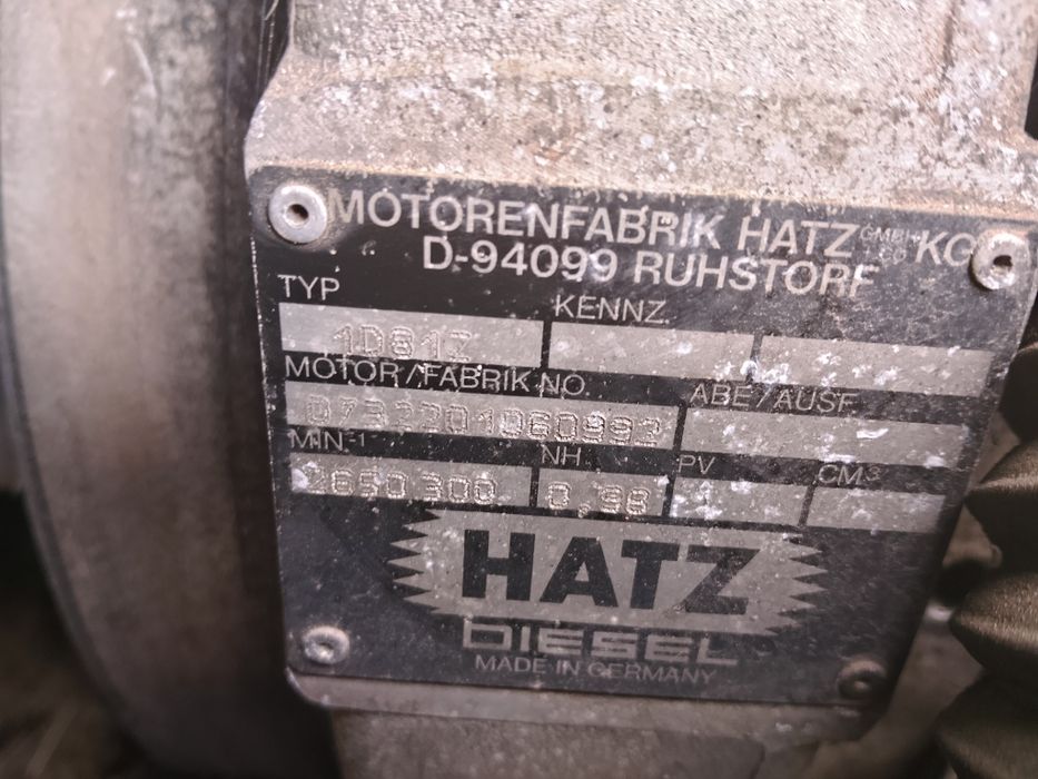 Ogłoszenie grzecznosciowe  Pompa Hilta Hydra C 100 z silnikiem Hatz 1d