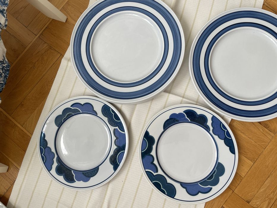 Вінтажний набір тарілок Villeroy & Boch "Blue Cloud" (Німеччина, 1970-і)