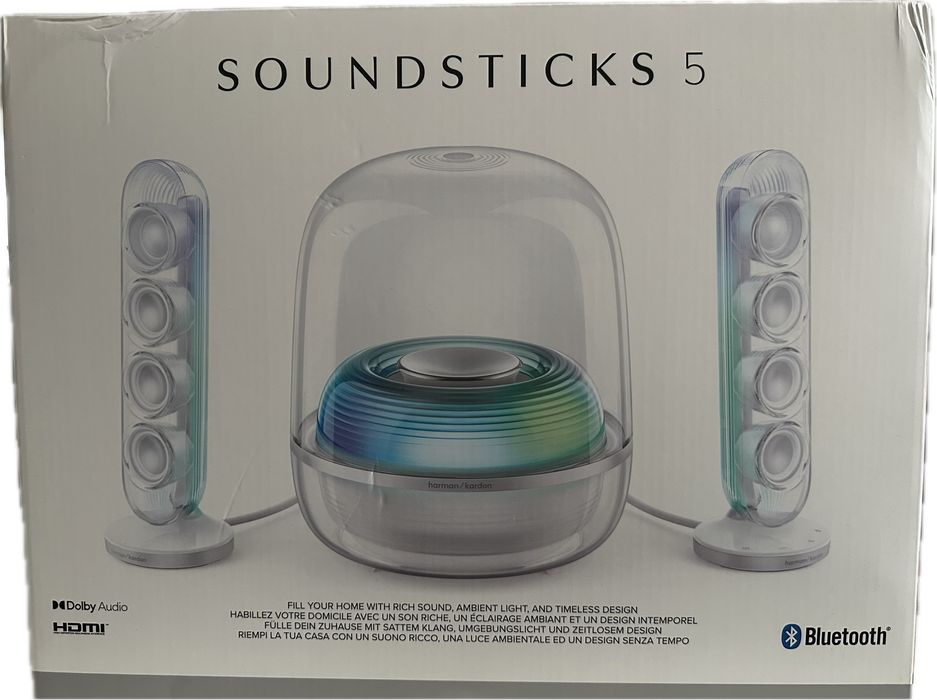 Harman kardon soundstickd 5 głośniki bluetooth z Hdmi światło dźwięk