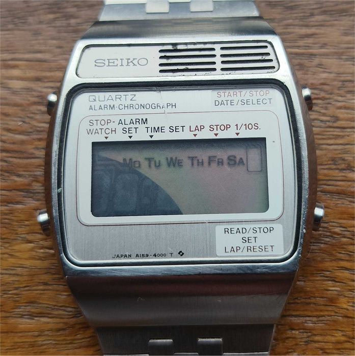 Relógio Digital Vintage Seiko - Quartz, Alarm-Chronograph - A159-4000-G