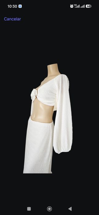 Conjunto top e saia