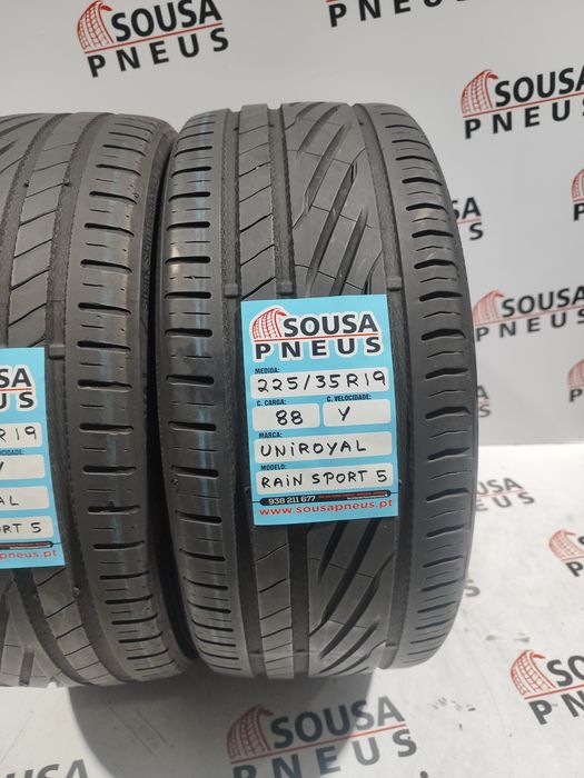 2 pneus semi novos 225-35R19 Uniroyal - Oferta dos Portes