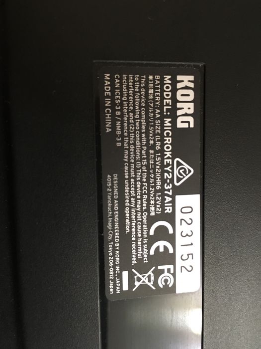 Midi-клавіатура Korg microKEY2-37Air