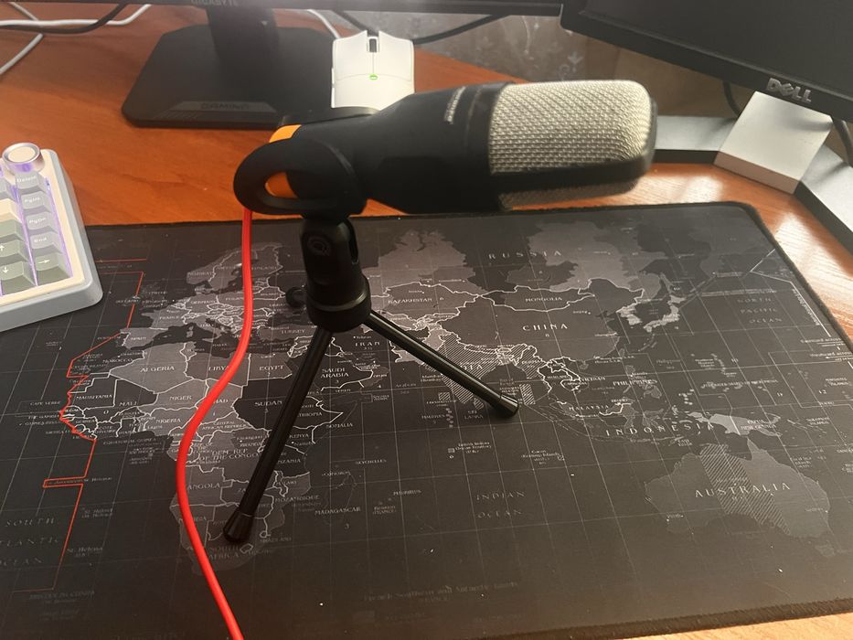 Микрофон для пк с подставкой Esperanza EH182 Black