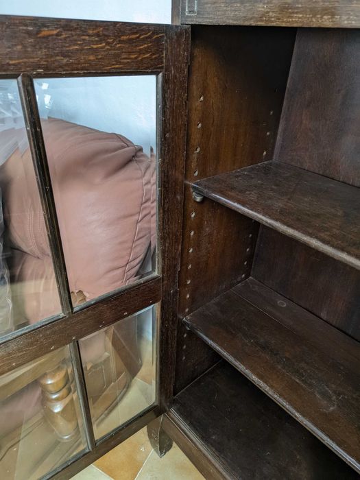 Vitrine antiga envernizada madeira maciça