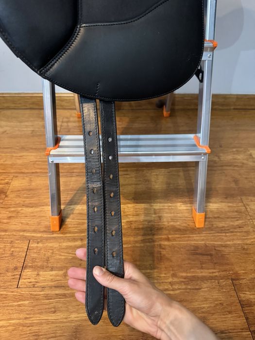 Wintec Pro Dressage 17” – wełna, stan celujący + łęki w zestawie
