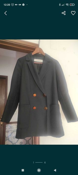 Blazer Zara azul escuro M