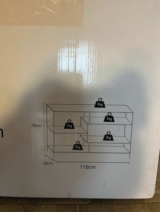 Szafka ścienna / regał w stylu loft (Metal/MDF)