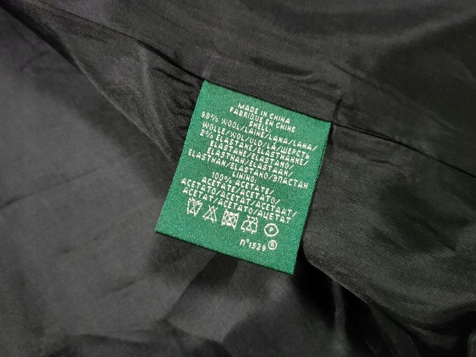 LAUREN Ralph Lauren Żakiet Damski Wełniany Czarny r. 4