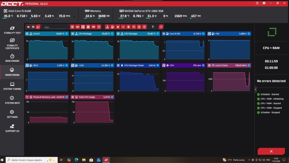 ПК для ігор GTA V, CS2, Fortnite / GTX 1060 / 16GB