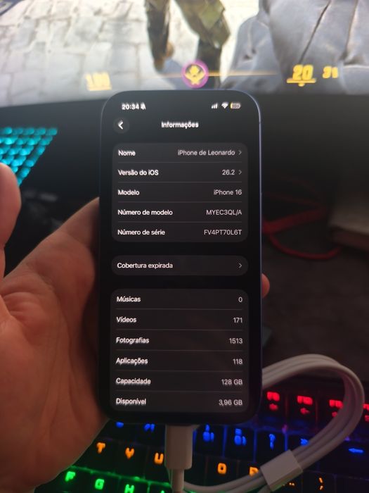 iPhone 16 128GB azul