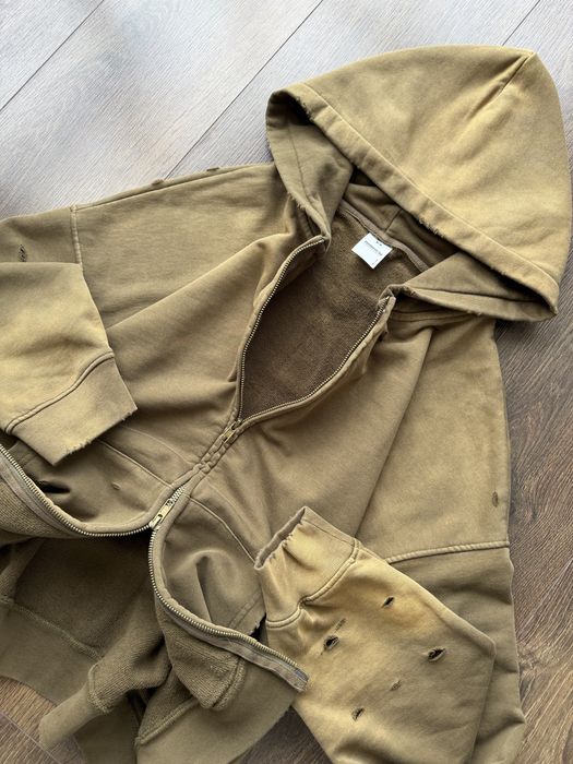 Зіп Худі Boxy Fit Oversize Distressed Худи Оверсайз Широке YZY GAP Y2K