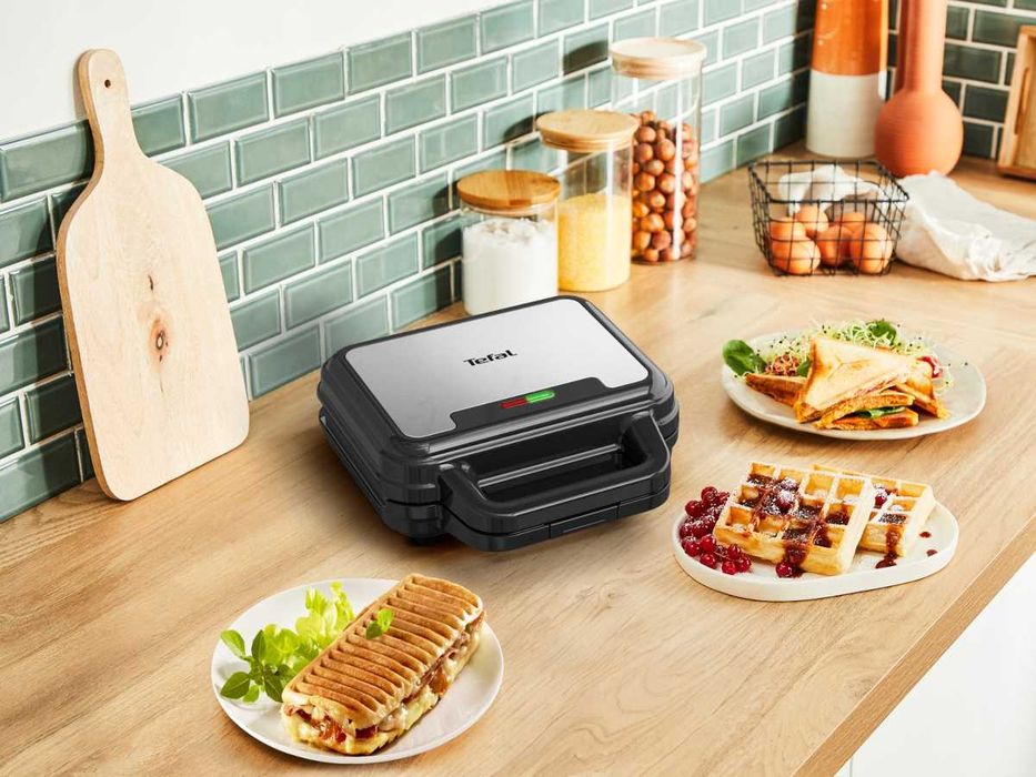 Opiekacz Gofrownica Panini do kanapek TEFAL UltraCompact SW383D10 3w1